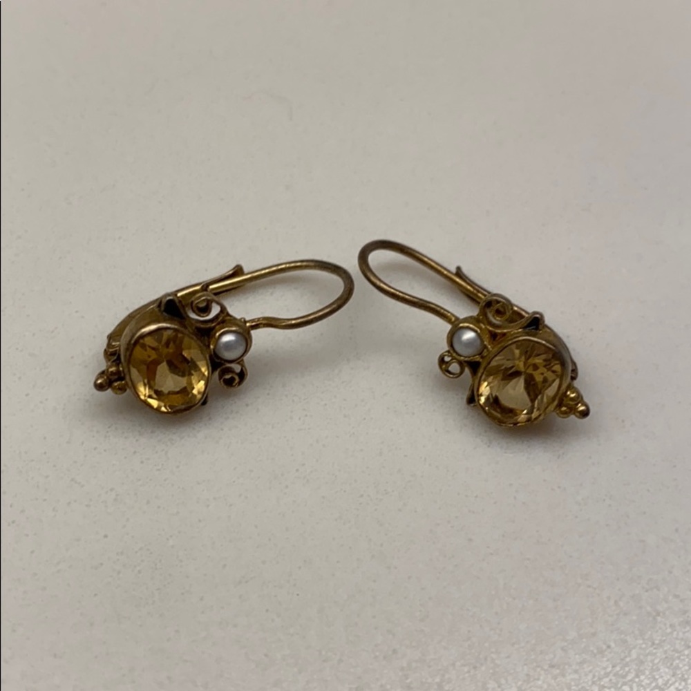 Canary yellow earrings